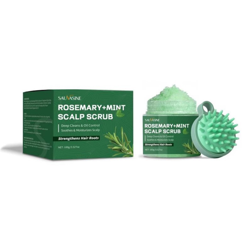 Title 1, Scalp Scrub Shampoo With Massage Comb