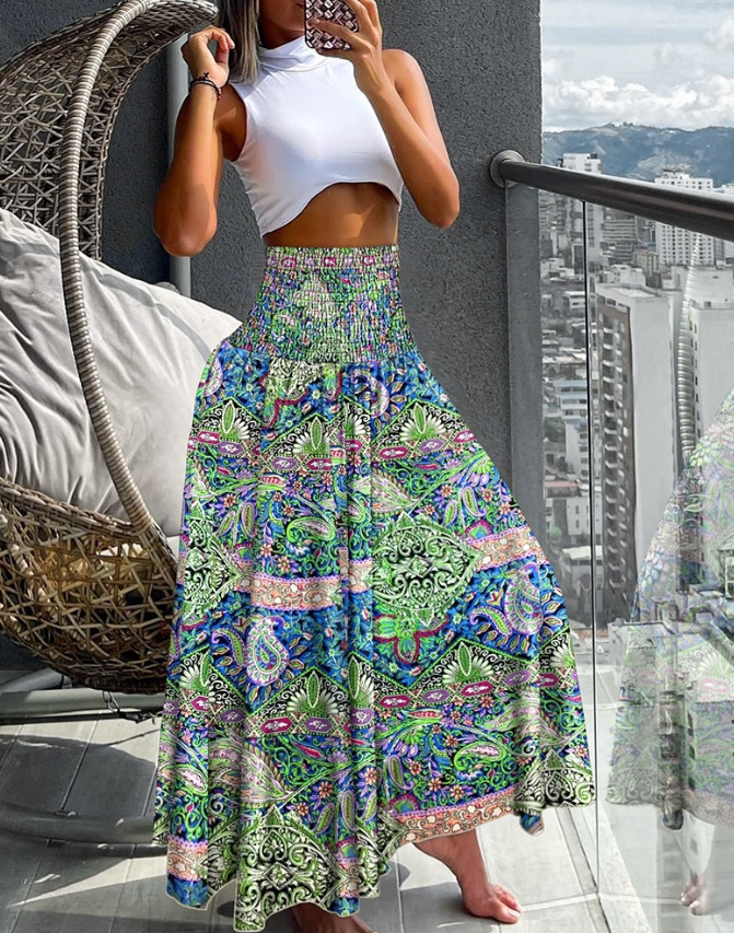 Summer Women's Casual Loose Vacation Skirt