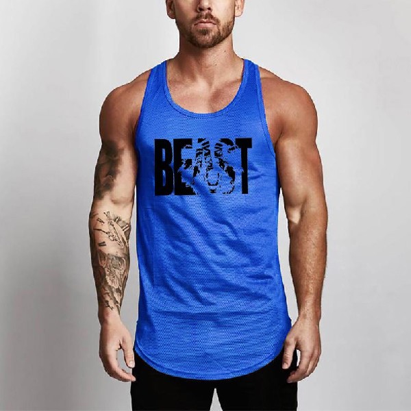 Title 11, Fitness Heren Shirt Slim Fit Vests Mesh Singlet...