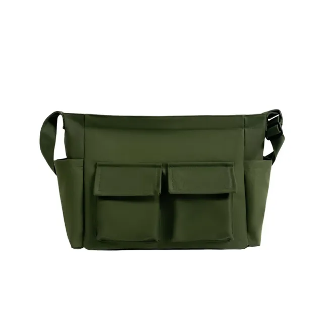 Art Youth Shoulder Bag Ins Rui Camp Large Capacity Canvas Summer College Students Class Green - Shop at LoveMi
