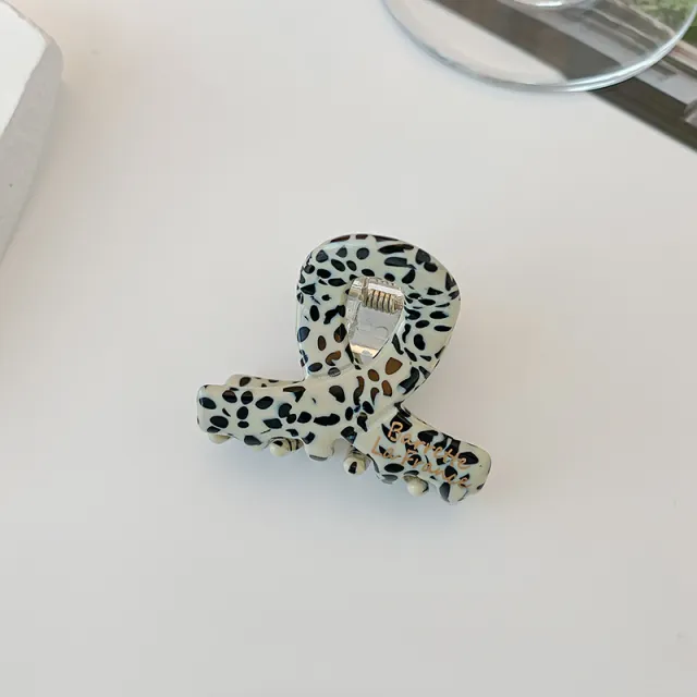 Ins Style Acetic Acid High end Small Hairpin Black And White Dots - Shop at LoveMi
