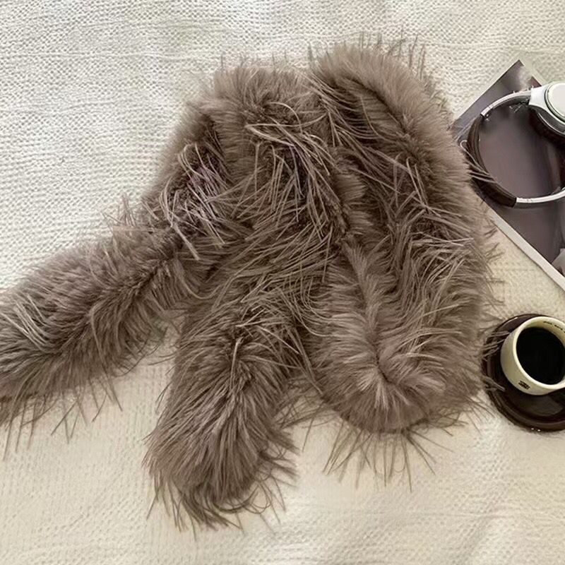 Personalized Hot Girl High-grade Plush Scarf For Women