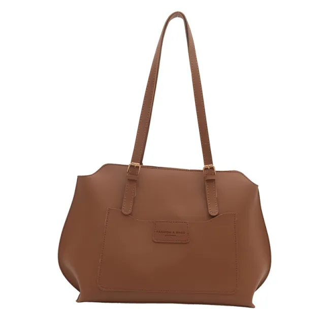 New Color Matching Tote Bag For Women Brown - Shop at LoveMi