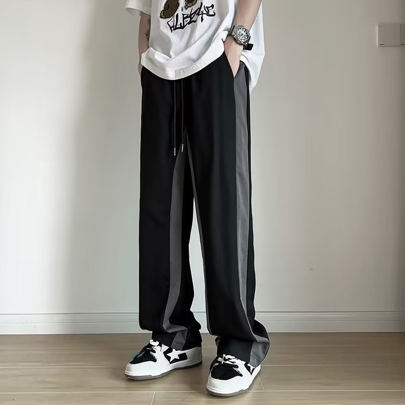 Color-block Pants With A Soft Drapey Feelversatile Trendy And Casual