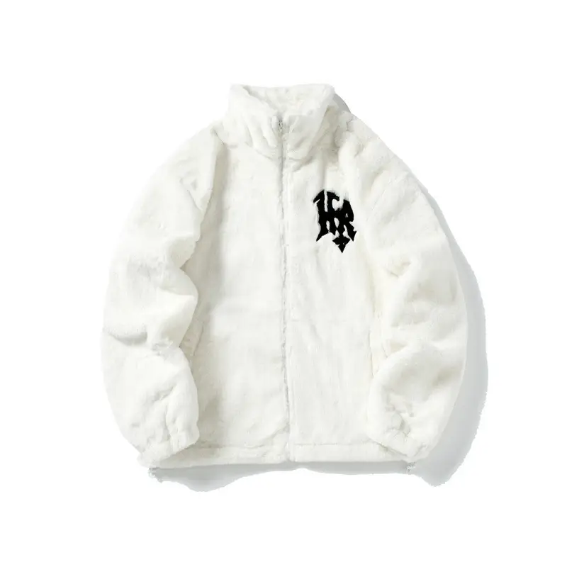 Autumn And Winter New Stars Heart Embroidered Plush Thickened Cotton Padded Coat