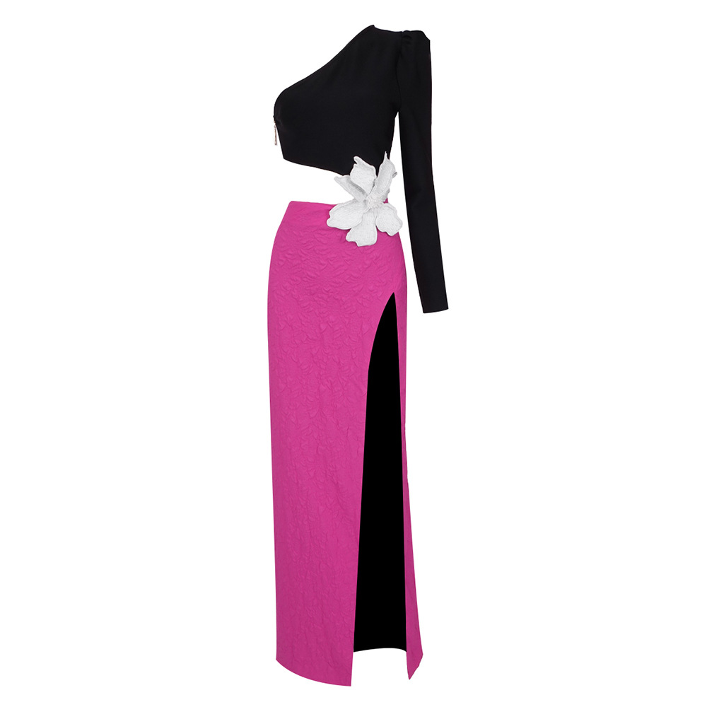 One-Shoulder Beaded Maxi Dress, picture 9 of 9