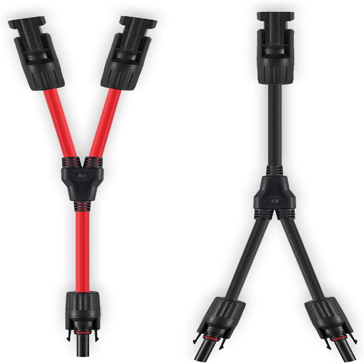 Supplying MC4 PV Connectors Y-type Three-way Splitter