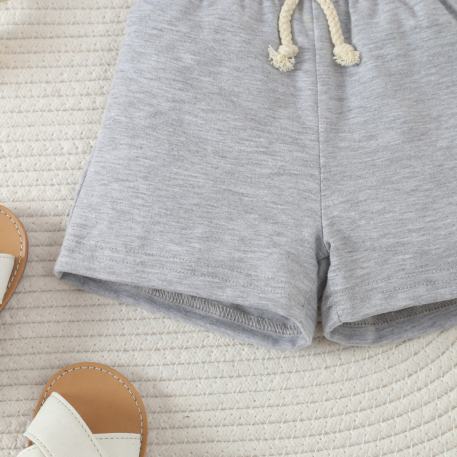 Children's Fashion Sleeveless Letter Vest Shorts Two-piece Set