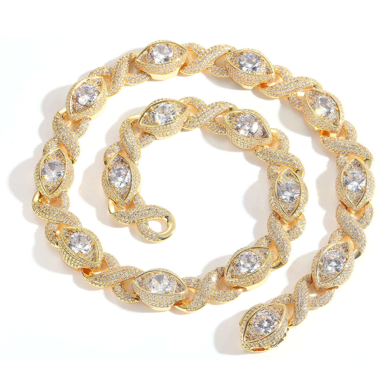 Micro-pave Zircon Personalized Hip-Hop Mens Necklace