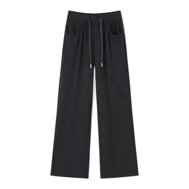 Women's Autumn New Slimming All matching Slim Fit Wide Leg Black - Shop at LoveMi
