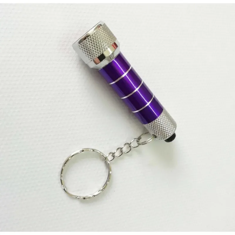 Mini 5led Lamp Flashlight Keychain Lighting - Purple