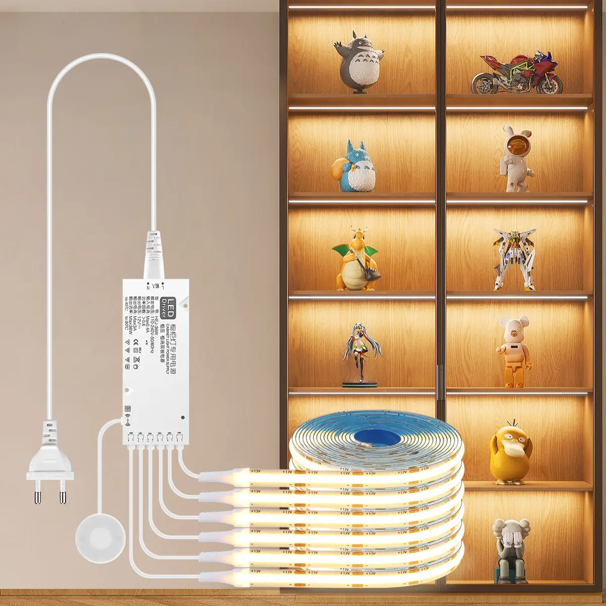 Cabinet Light Highlight With Partition Touch Dimming