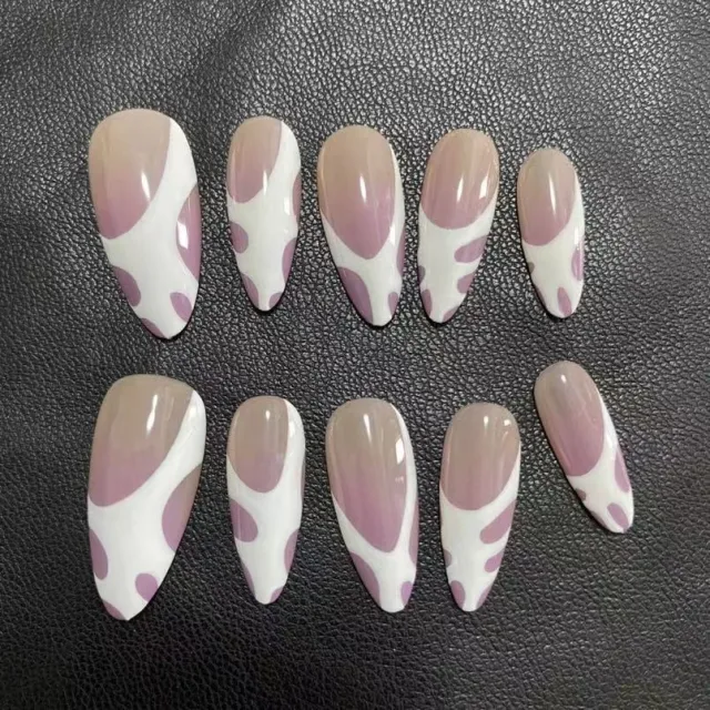 Advanced Almond French Finished Manicure Purple - Shop at LoveMi