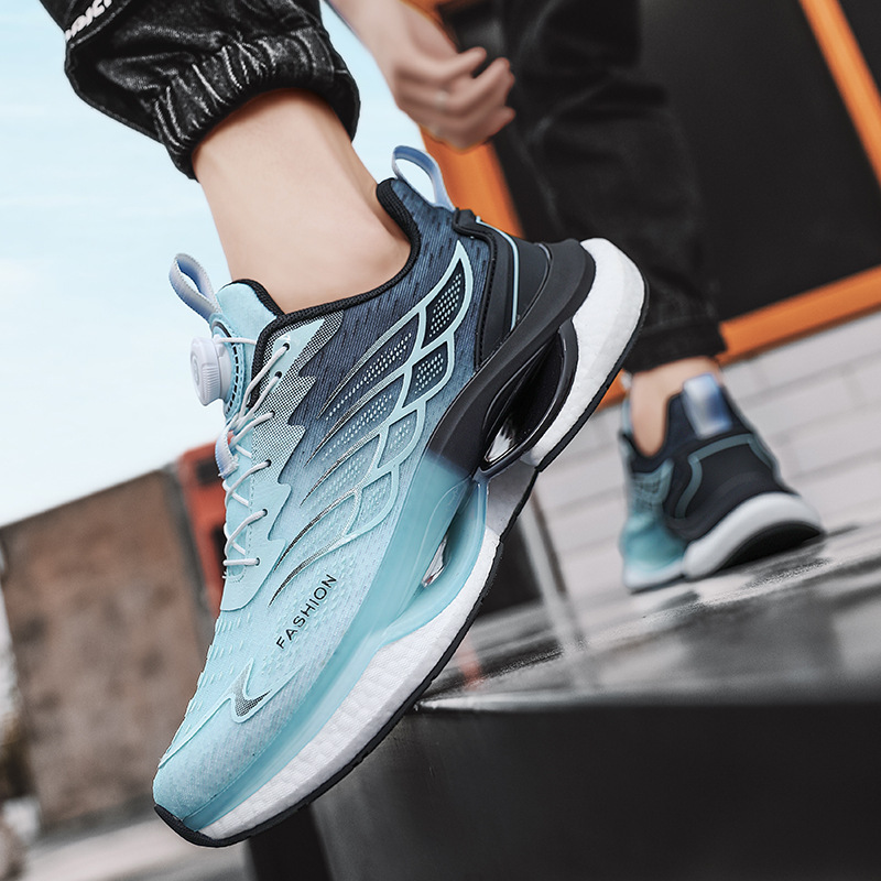 Flying Woven Air Cushion Turn Buckle Running Shoes - Image 1