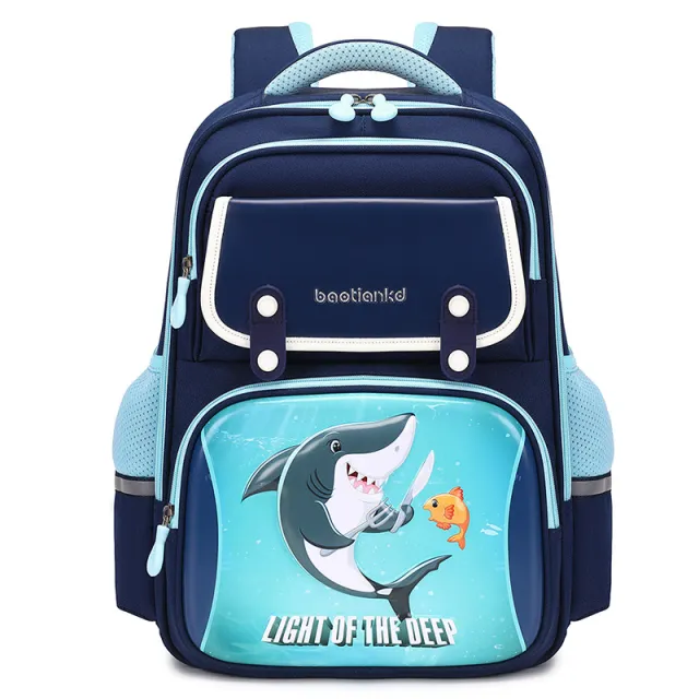 Children's Schoolbag Large Capacity Cartoon Lightweight Backpack Blue - Shop at LoveMi
