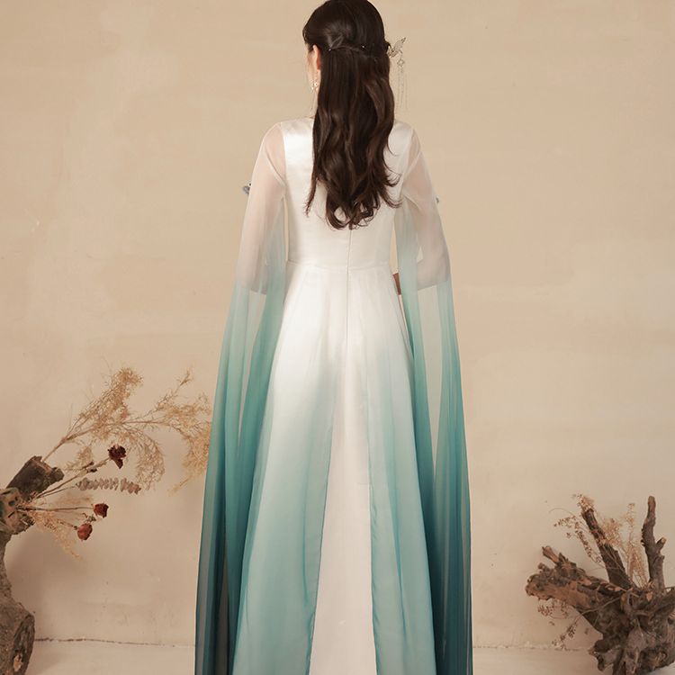 Chinese Style Summer Gradient Performance Dress