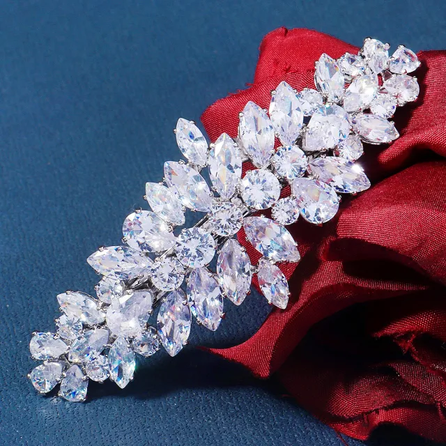 Women's Inlaid Zircon Spring Clip Inlaid Zircon Barrettes - Shop at LoveMi