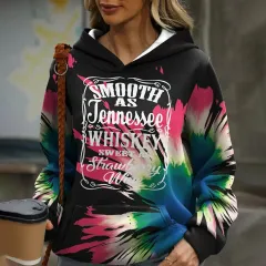 Multi-Colour Gradient Colouring 3D Printing Digital Hoodie - Dhhgm2312118-2Xs - View 1