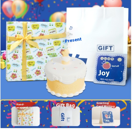 Happy Birthday Gift Bag Yellow