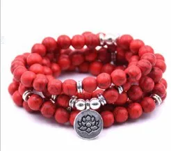 New Natural Pallisandro Classico Bracelet 108 Lotus Pendant Bracelets Style 5 - Shop at LoveMi