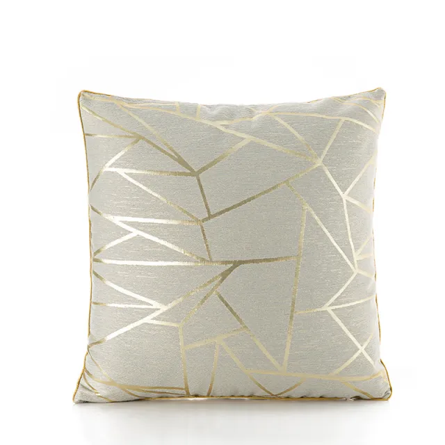 Affordable Luxury Fashion Living Room Sofa Pillow Cases Modern Gray Gold - Shop at LoveMi