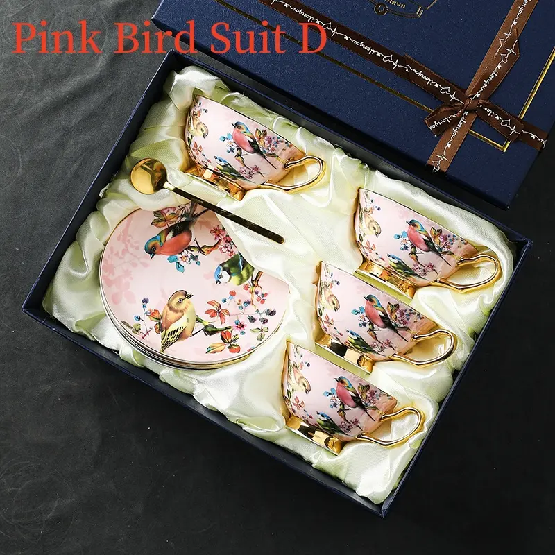 European Bone China Coffee Cup Suit