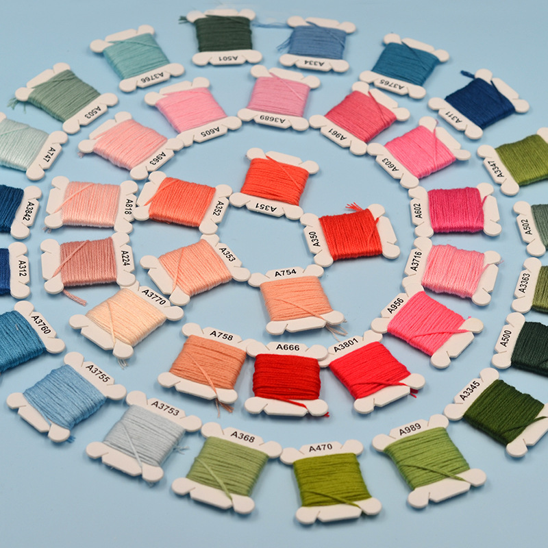 Handmade Polyester Cotton Crossthread Embroidery Wiring