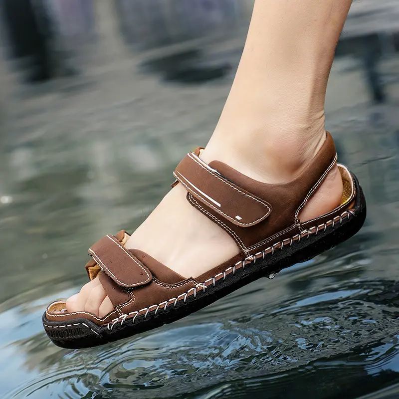 Men's Sandals Casual Trend Leather Wholesale