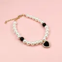 Black And White Beads Black