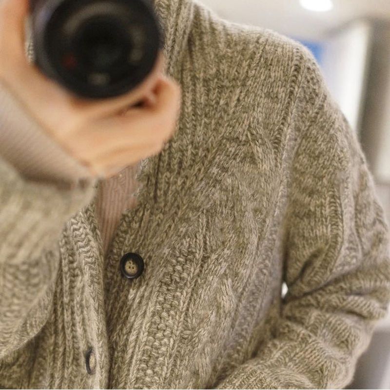 Chunky-Knit Cardigan Coat, picture 2 of 6