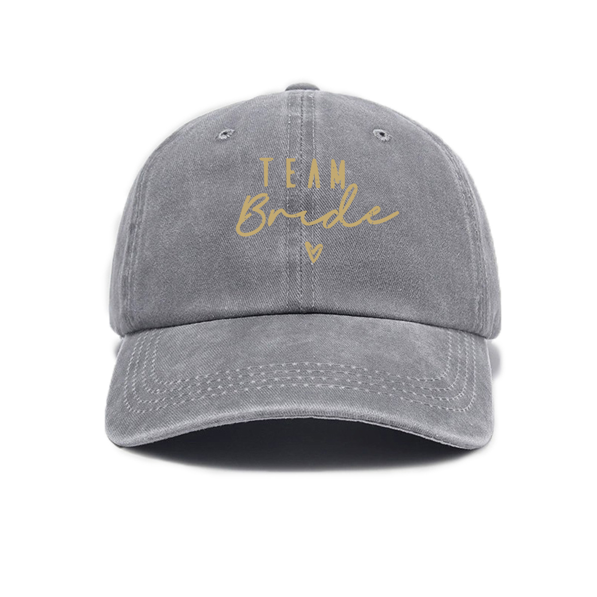 Retro Distressed Letter-print Washed Soft-crown Baseball Cap Outdoor Casual Sunshade Hat