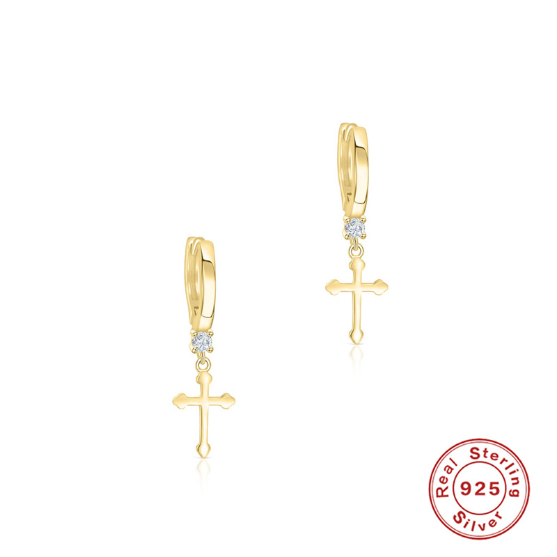 S925 Sterling Silver Diamond Earclip Earrings For Women