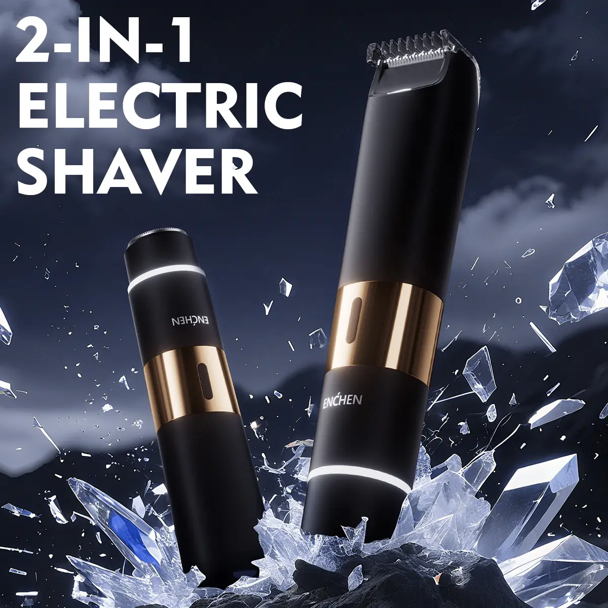 Rechargeable Electric Multifunctional Body Hair Trimmer