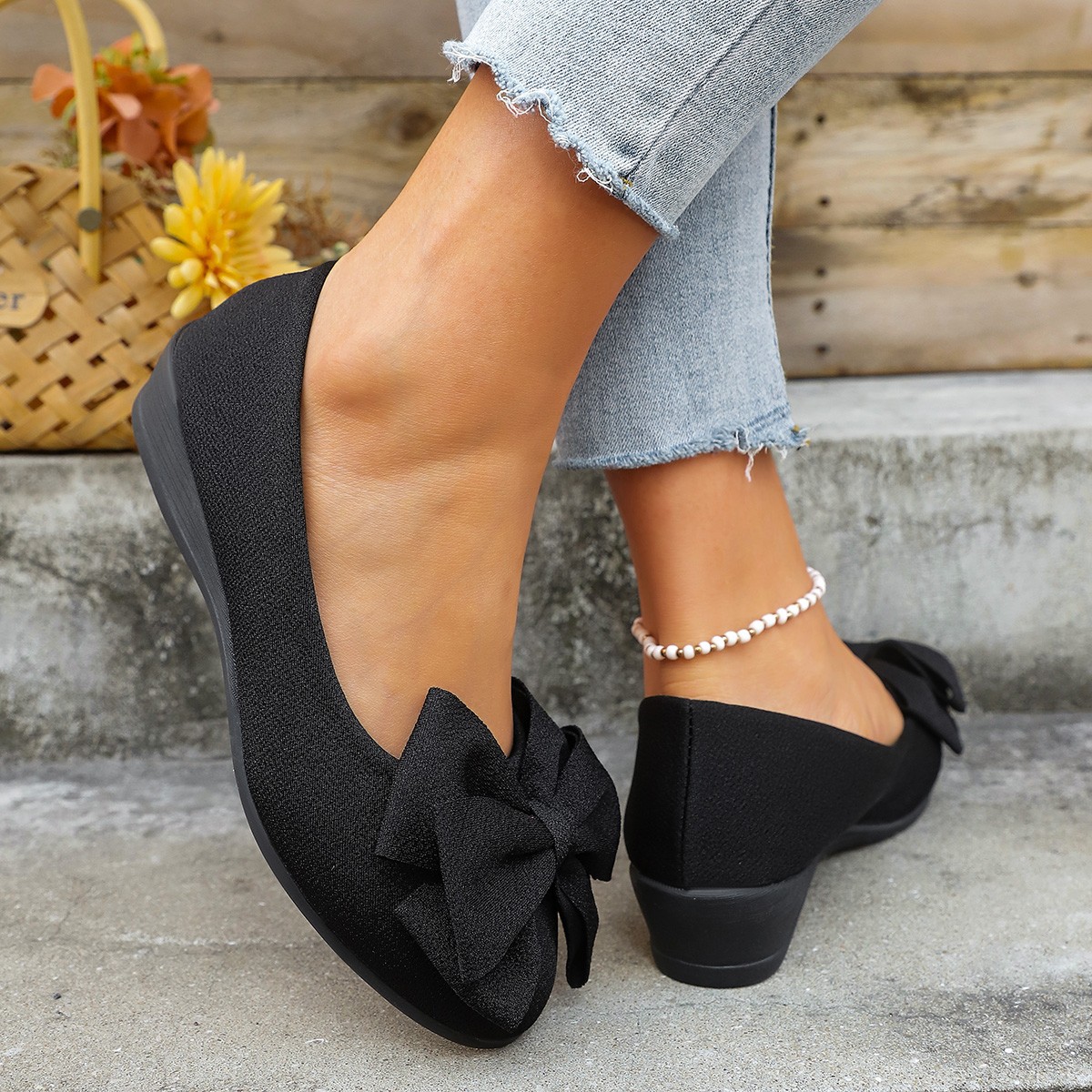 Womens Large-size Casual Low-cut Pumps