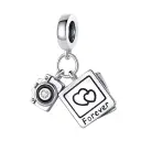 Shimmering Zircon Copper-Plated Silver Travel Camera Beaded Bracelet view 6