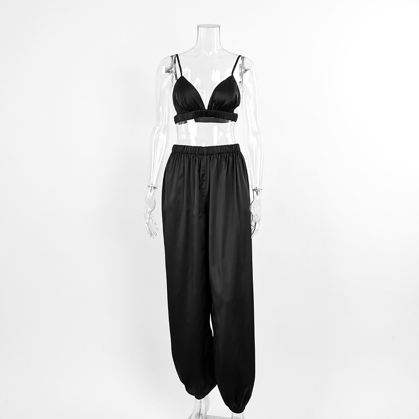 Satin Camisole And Bloomers Two-piece Pajama Set — view 4