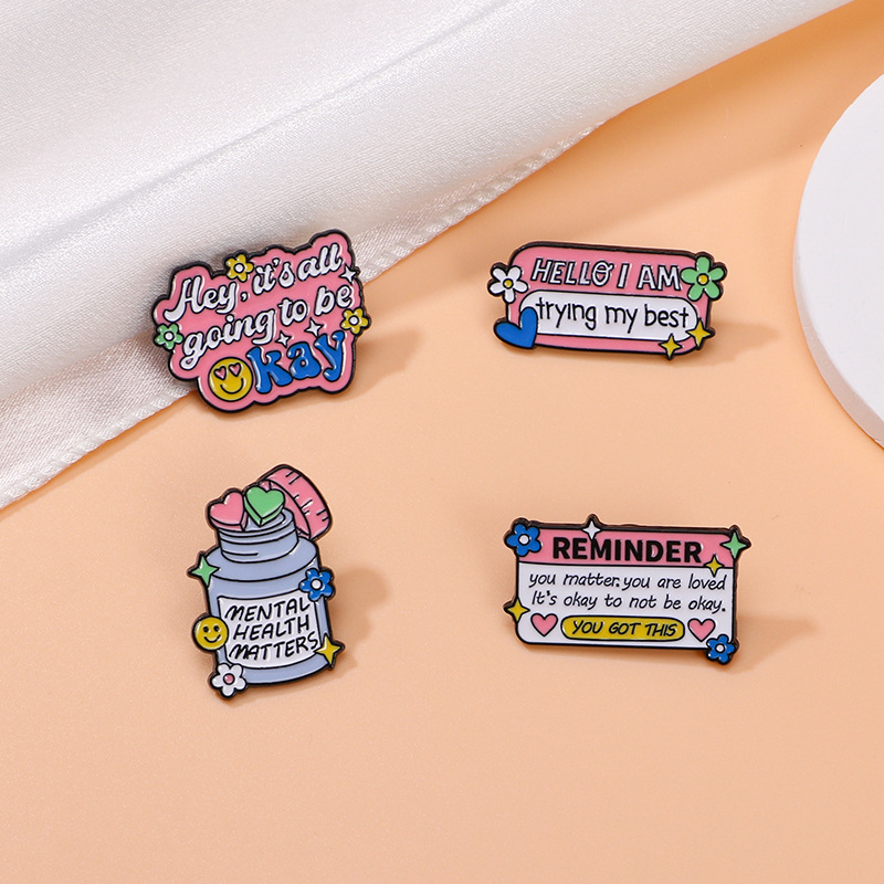 Original Oil-Drip Dopamine Alloy Brooch