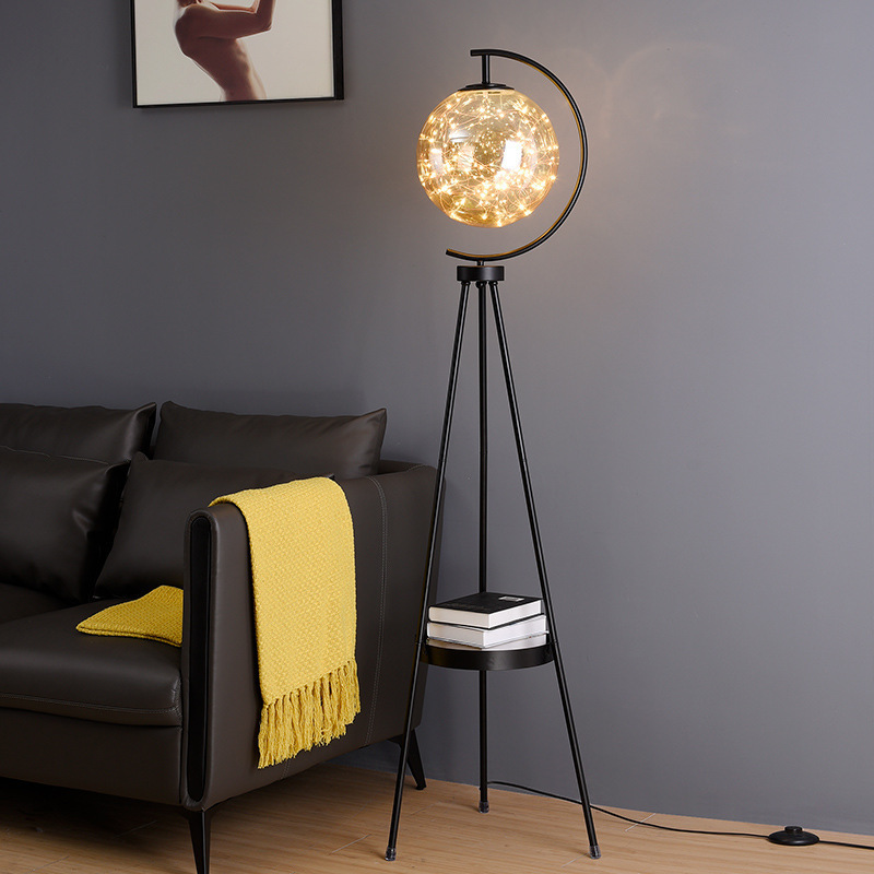 Creative Personalized Glass Globe Floor Lamp For The Living Room And Bedroom Bedside 4