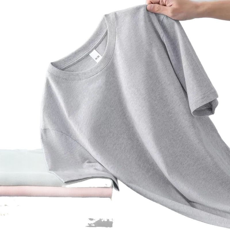 Summer Mens Short-sleeve T-shirt Versatile And Loose-fitting For Young Men