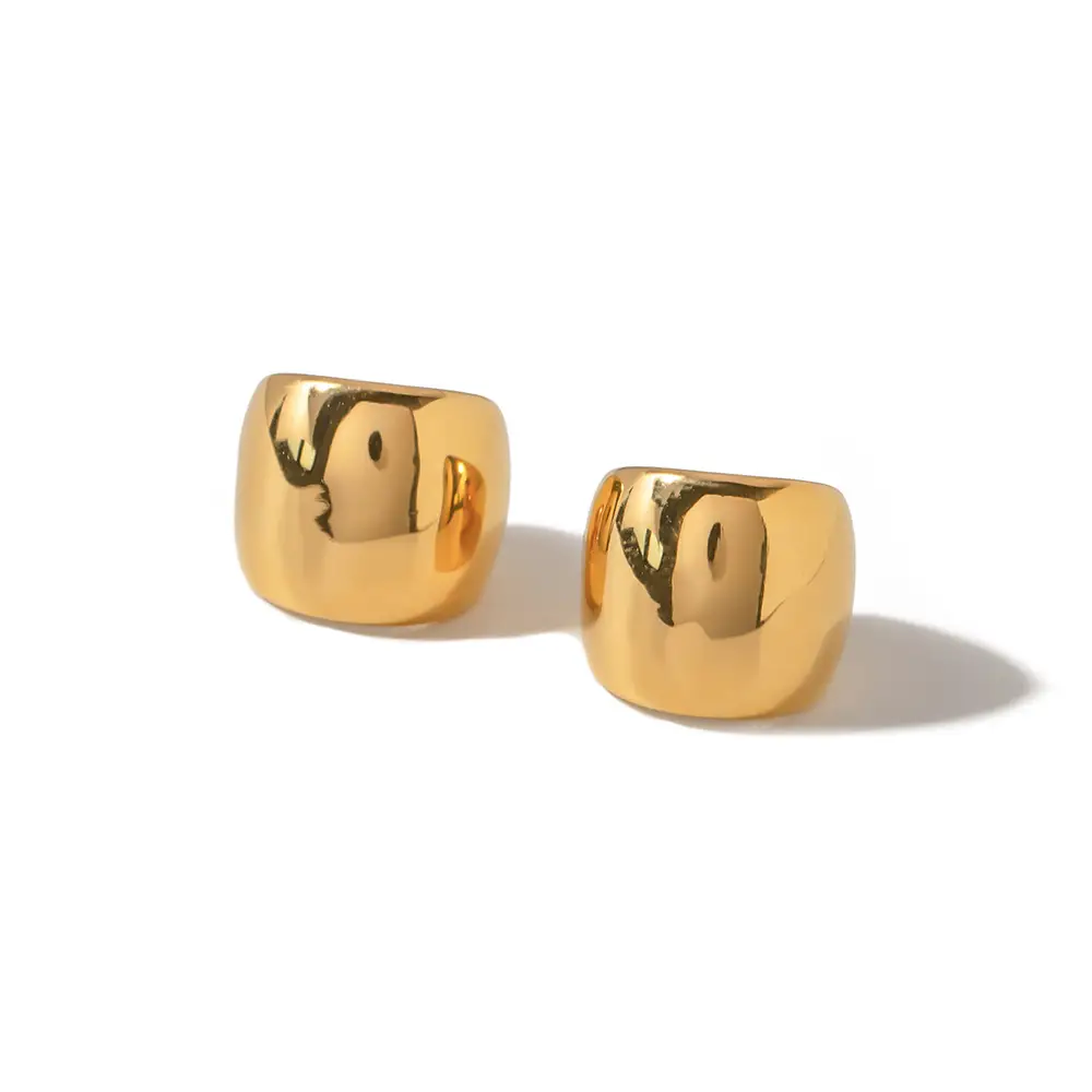 European And American Fashion Classics Retro Stainless Steel Simple Glossy Ear Clip