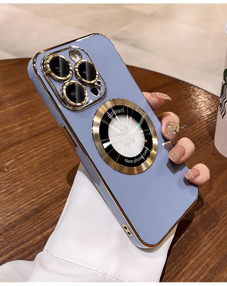 Electroplated 6D Phone Case Magnetic Magnifying Glass Protective Cover - Image 8