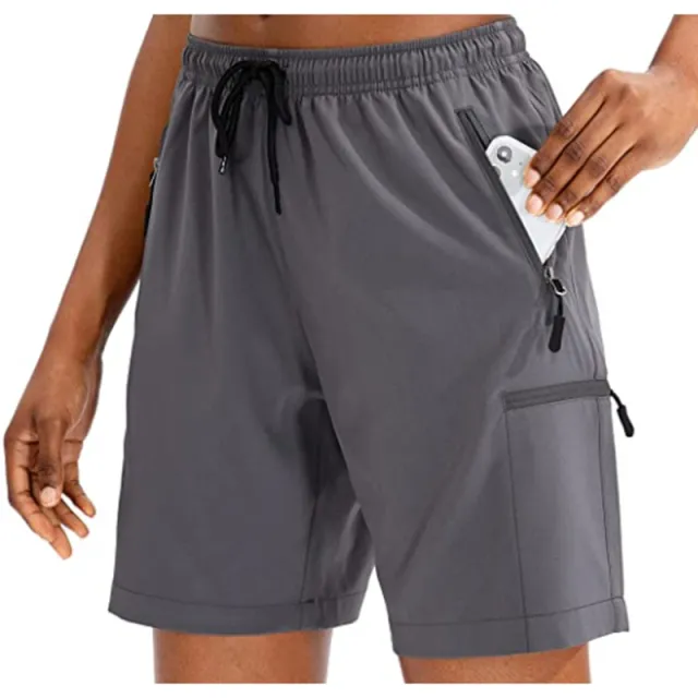 Outdoor Leisure Loose Track Pants Running Fitness Workout Stretch Quick drying Shorts For Women Dark Gray - Shop at LoveMi