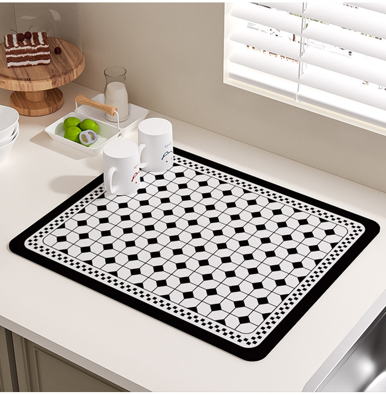 Title 11, Kitchen Countertop Water Draining Pad Absorbent...