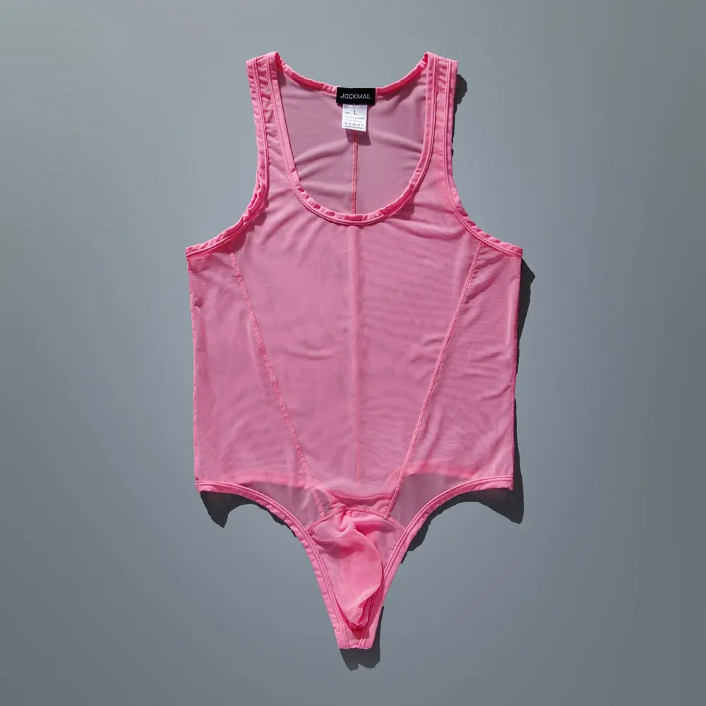 Men's Underwear Sexy See-through Mesh Jumpsuit