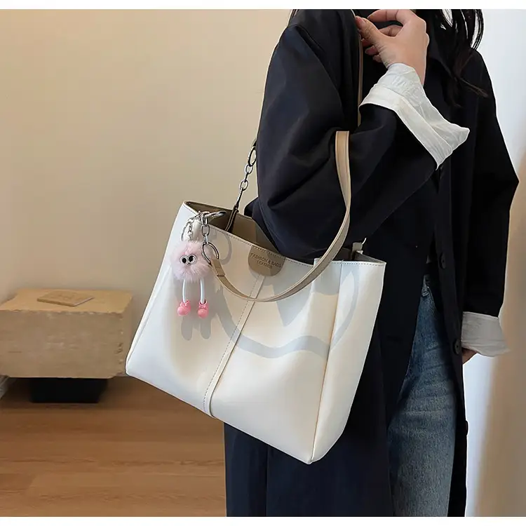 Bag For Class Women's Large Capacity Versatile Shoulder Bag College Student Commuter Tote