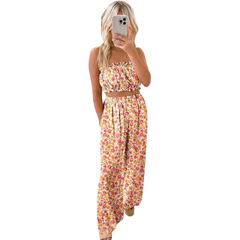 Women's Bohemian Style Printed Casual Suit