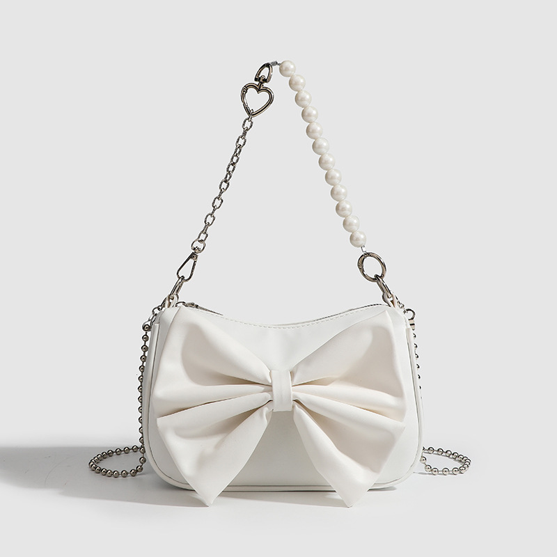 White With Crossbody Chain