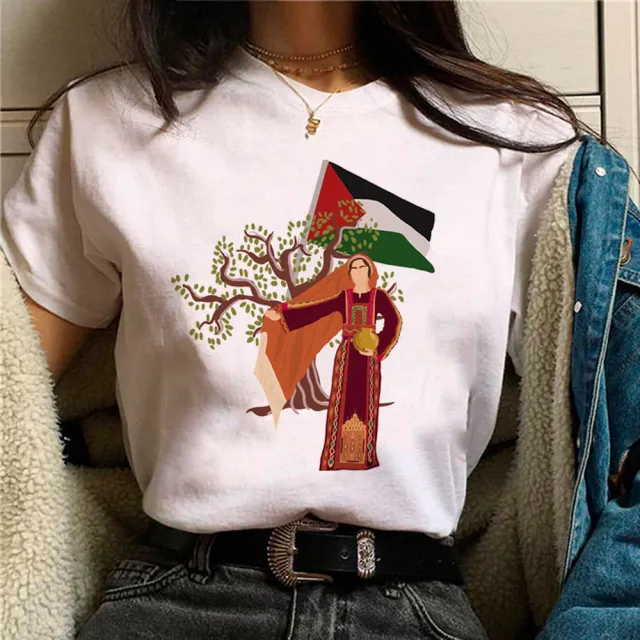 Palestine T shirts Women Comic Japanese Tshirt Female Funny Style 13051 Xxl - Shop at LoveMi
