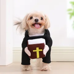 Cat Halloween Decoration Nun Cloak Dog - 091 Bible - View 1