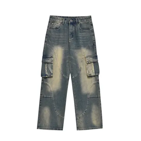 Fashion Work Clothes Pocket Jeans for Men